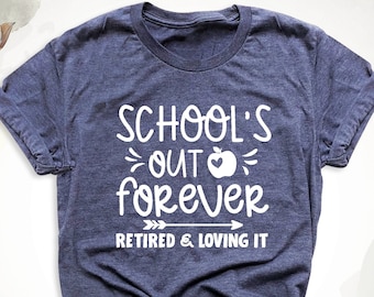 Camiseta de jubilación para profesores, camiseta de agradecimiento para profesores, camiseta de jubilación para profesores, camiseta de jubilación, camiseta para profesores, fin de curso.