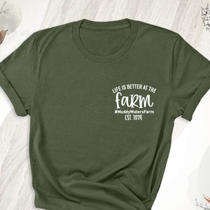 Farm Est Custom Shirt, Pocket Farmer Shirt, Customizable Farm Name Est Shirt, Life Is Better On The Farm Tee, Farm Matching Family Shirt