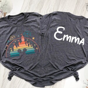 Personalized Disney Trip Shirts, Matching Disneyworld Custom Name Family Vacation Shirts, Disney Family Tees, Disneyland 2025 Trip T-Shirts