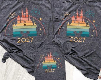 Custom Disneyworld Shirts, 2027 Disney Trip Shirt, Disneyland Family Shirt, Disney Vacation Shirt, Disney Group Shirt, Disney Birthday Shirt
