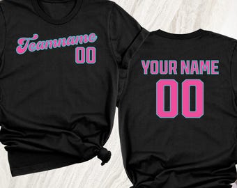 Baseball Team Name Shirt, Custom Name Baseball Shirts, Custom Baseball Tee, Custom Jersey Tshirt, Baseball Mom Shirt, Sports Number Shirt