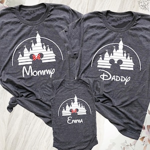 Custom Disney Trip Shirts, Disneyland Trip Tees, Disney Family T-Shirt, Disney Family Tees, Disney Castle  2025 Shirts, Disney Squad Tee