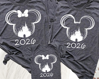 Custom Disneyworld Trip Shirt Disney Trip 2026 Shirts, Disneyworld Shirts, Disney Vacation T-Shirt, Disney Shirt, Disney Family Matching Tee