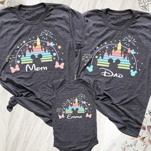 Custom Disney Trip Shirts, Disneyland Trip Shirt, Disney Family T-Shirt, Disney Family Shirt, Disney Castle 2025 Shirts, Disney Squad Shirt
