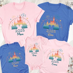 Custom Disney Trip Shirts 2025, Disney Family T-Shirt, Disneyland Trip Tees, Disney Family Shirt, Disney Castle Shirts, Disney Squad Shirt
