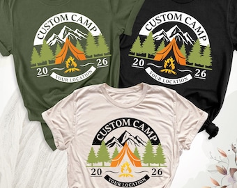 Custom Camp Shirt, Camp Life Shirt, Family Camping T-Shirt, Summer Camp Shirt, Camp Crew Tee, Personalized Camp Shirt, Camp Family Trip Tees