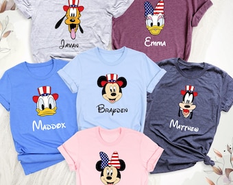 Disney 4th Of July Shirts, 250th Anniversary Disney Shirt, American Shirt, Patriotic Shirt, Custom Disney Family Shirts, Disney Trip Shirt