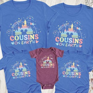Disney Happiest Cousins On Earth Shirt, Disney Cousin Crew Shirts, Disney Cousins Tees, Disneyworld Cousins Shirt, Disney Family Trip Shirts