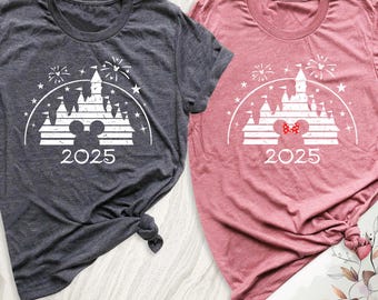 Camisetas Disney 2026, Camiseta de viaje familiar a Disney, Camiseta de Mickey y Minnie, Camiseta de vacaciones Disney, Camiseta familiar a juego de Disneyland, Camiseta de Disneyworld