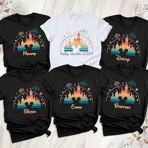 Disney Family T-Shirt, Custom Disney Trip Shirts, Disneyland Trip Tees, Disney Family Shirt, Disney Castle 2025 Shirts, Disney Squad Shirt