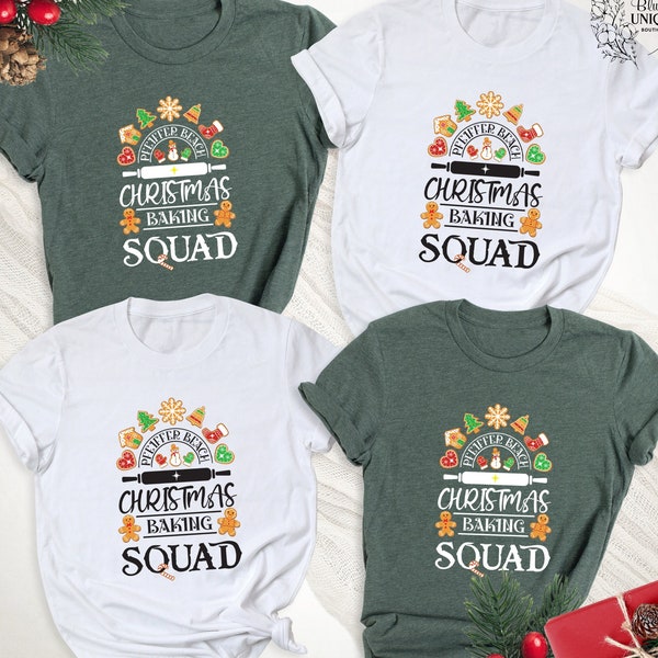 Christmas Cookie Baking Squad Shirt, Festive Baking Team Tee, Christmas Holiday Baker Shirt, Christmas Cook Party Tee, Custom Christmas Tee