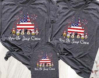 Custom Disney 4th Of July Shirt, Disney American Shirt, 4th Of July Crew Shirt, Disney Family Tee, Disney Trip Shirt, Disney Patriotic Shirt
