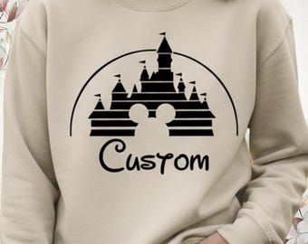 Disney Custom Sweatshirt Personalized Disneyland Family Vacation 2026 Sweaters, Disneyworld 2026 Family Trip Hoodie, Disney Trip Long Sleeve