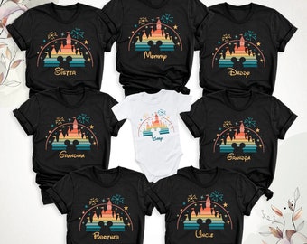Disney Family Shirts, Matching Disney T-Shirts, Personalized Disney Tee Tees, Disneyworld Family Shirts, Disneyland Family Trip Squad Shirt