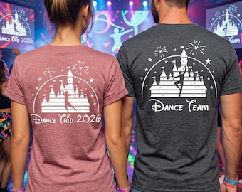 Disney Trip Dance Team Shirt 2026 Dancer Disneyland Family Shirts, Disneyworld Shirts, Custom Dance Team Shirt, Dance Disney Squad Shirts