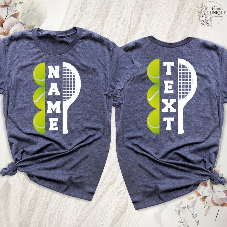 Personalized Tennis Shirt for Men and Women, Custom Name Group Tennis ...