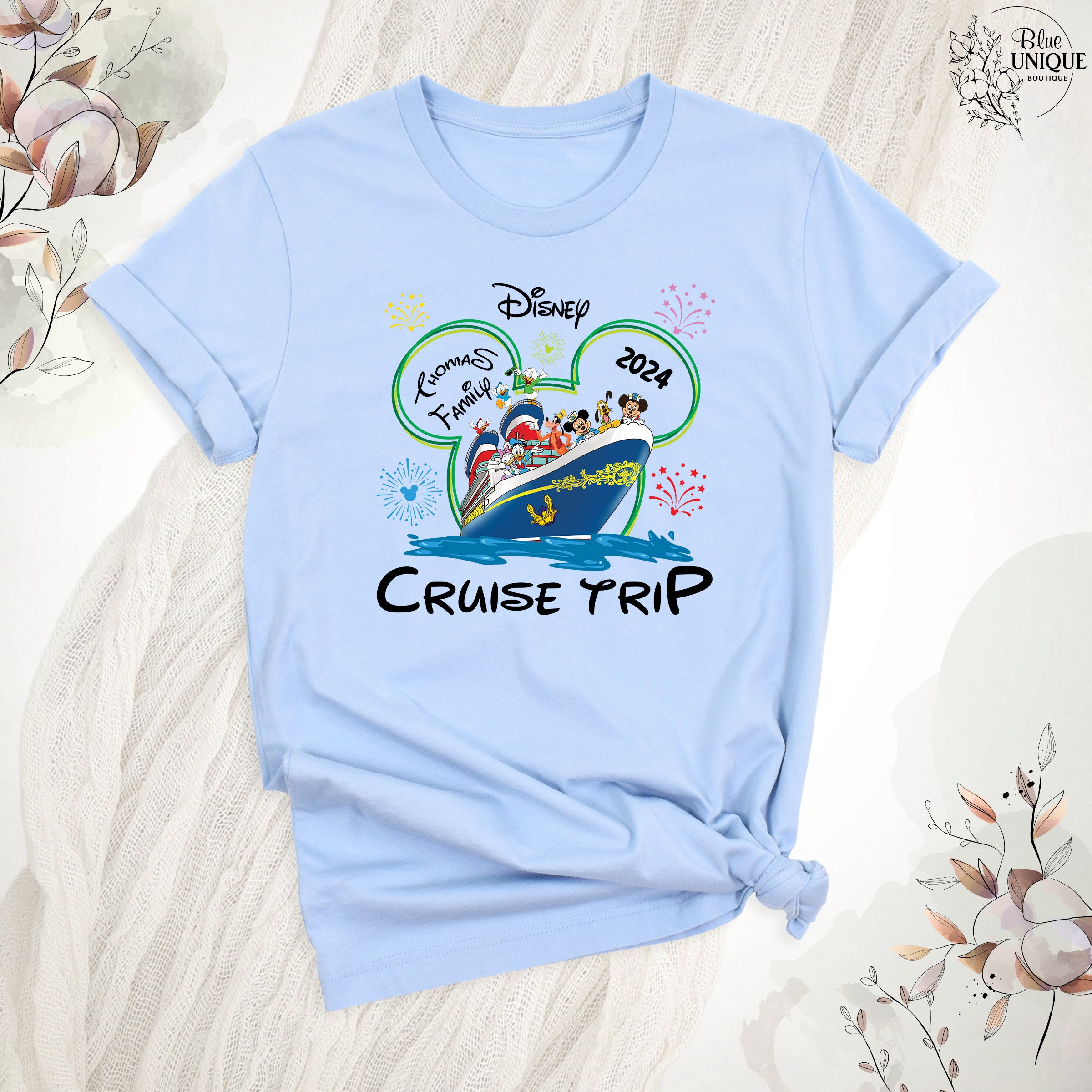 Discover Cruise T-Shirt, Disney Trip Family Shirt, Custom Disney Cruise Family Vacation 2024