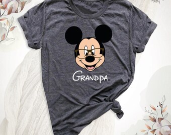 Disney Grandma Grandpa Family Trip Shirts, Custom Disney Nana Papa