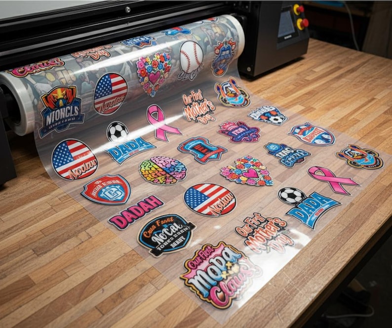 UV DTF Gang Sheet Custom UV Decal Printing, Full Color Premium Transfer ...