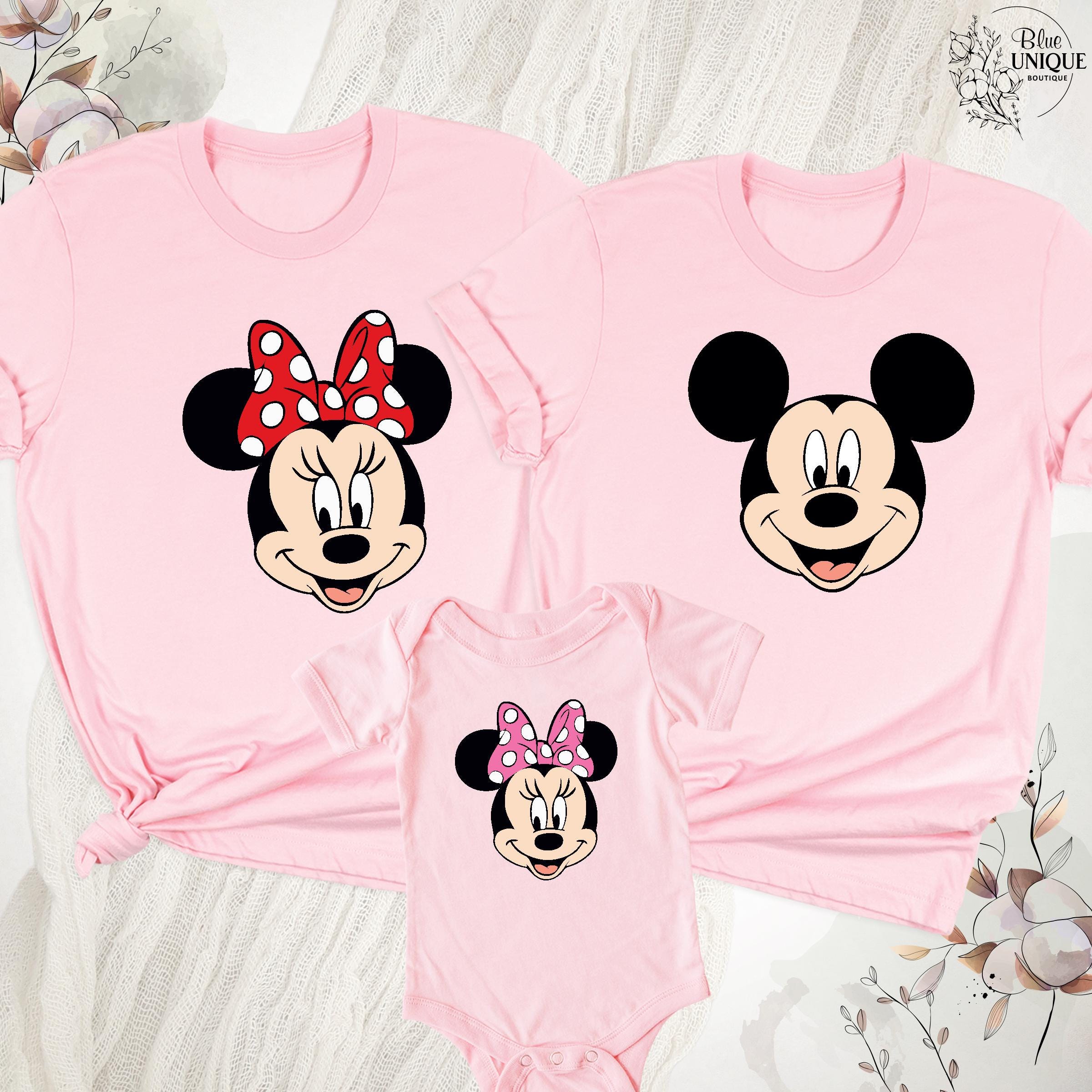 Disney Matching Shirt, Minnie Face Tee Mickey Shirt, Family 2026