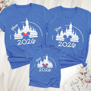 Camiseta personalizada de viaje a Disney 2026. Camiseta personalizada de vacaciones familiares en Disney, camiseta a juego de Disneyworld 2026, camiseta de Disneyland, camisetas de cumpleaños de Disney. imagen 5