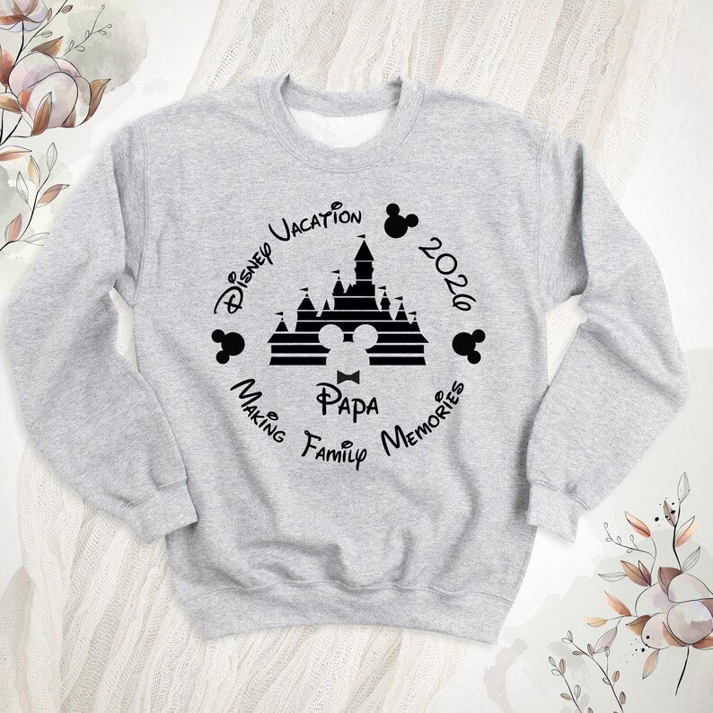 Custom Disneyland Hoodie Disney Mom Dad Custom Name Family Sweatshirts, Disney Family Vacation Sweatshirt, Magical Disney World Long Sleeves image 9