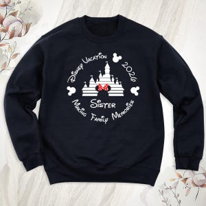 Custom Disneyland Hoodie Disney Mom Dad Custom Name Family Sweatshirts, Disney Family Vacation Sweatshirt, Magical Disney World Long Sleeves image 11
