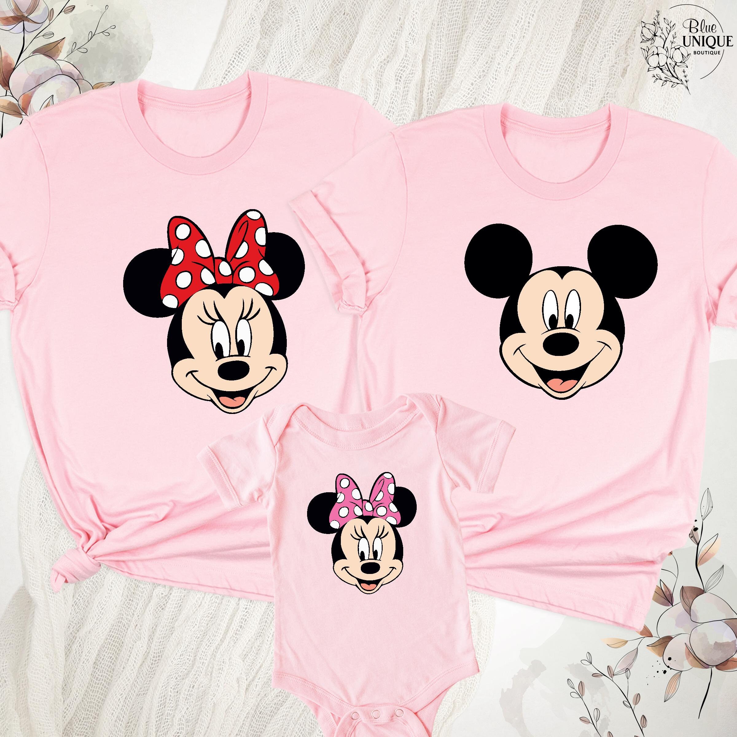 Disney Matching Shirt, Minnie Face Tee Mickey Shirt, Family 2026