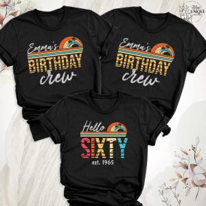 60 Years Ago Shirt, 60th Birthday Shirt, Vintage 1965 Shirt 1965 Shirt, 60th Birthday Turning Tee, Retro Classic T-Shirt Birthday Crew Shirt