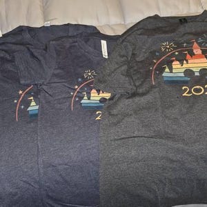 Custom Disney Trip Shirts 2026 Matching Family Vacation Outfit, Personalized Castle Family Tee, Disneyworld Squad T-Shirt, Mommy Daddy Kids image 4