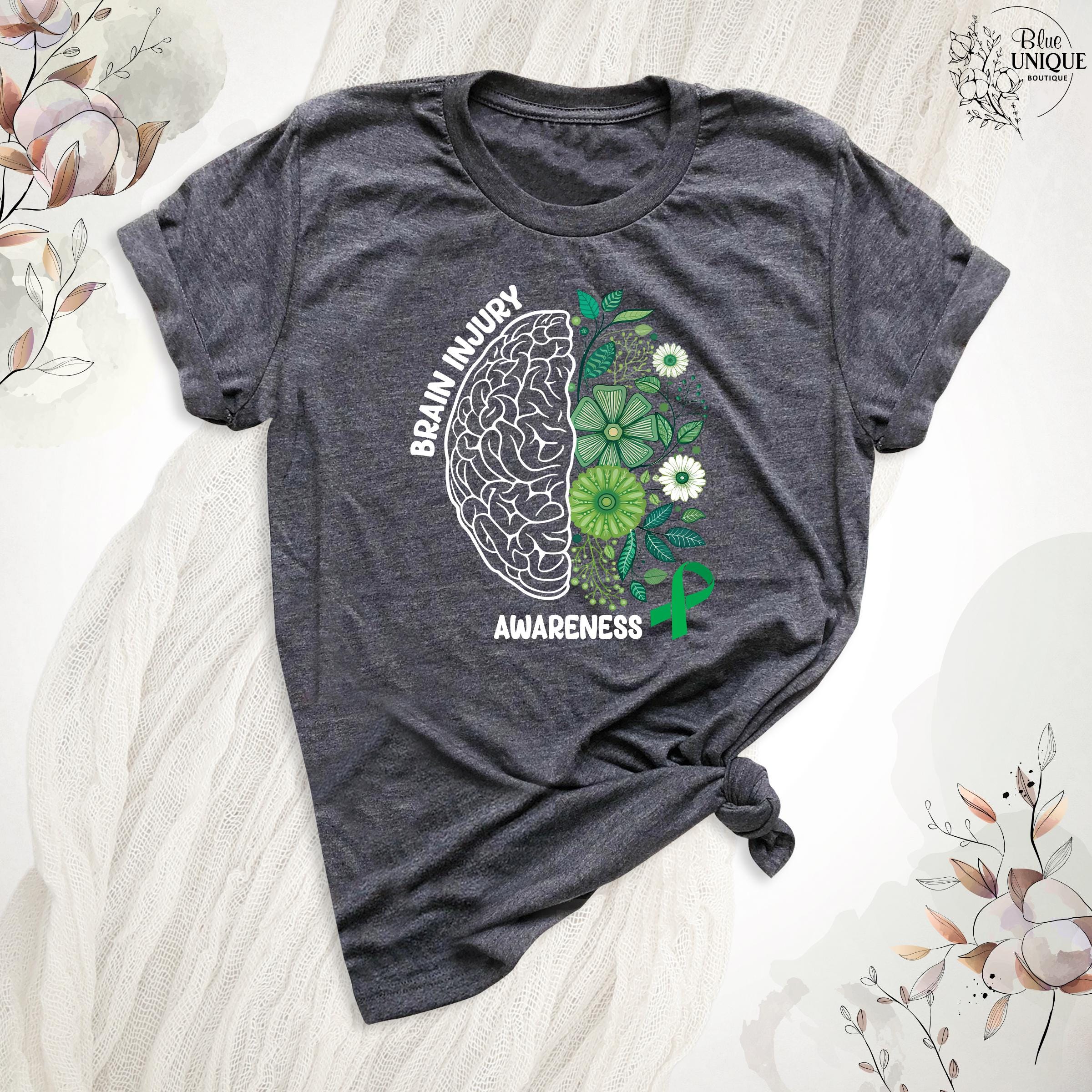 Traumatic Brain Injury Awareness Shirt, Brain Tumor TBI Awareness