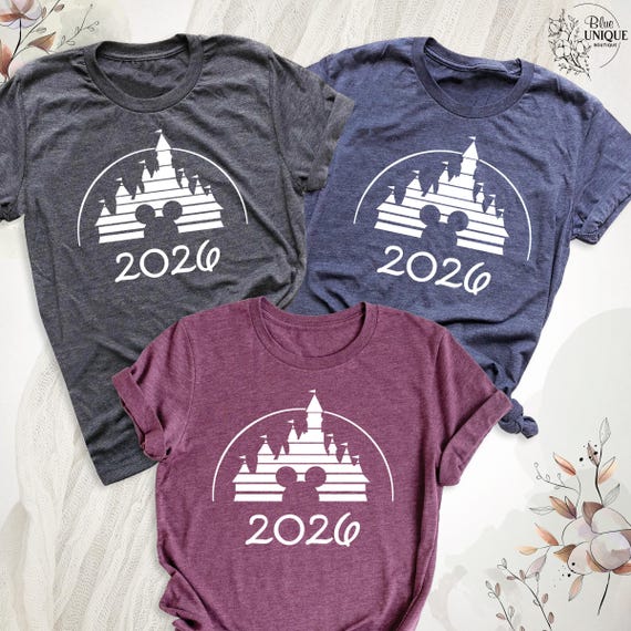 2026 Disney Family Trip Tee Shirts, Custom Disney T-Shirt, Disney Vacation Shirts, Disney 2026 Family Vacation Tee, Disneyworld 2026 Shirt