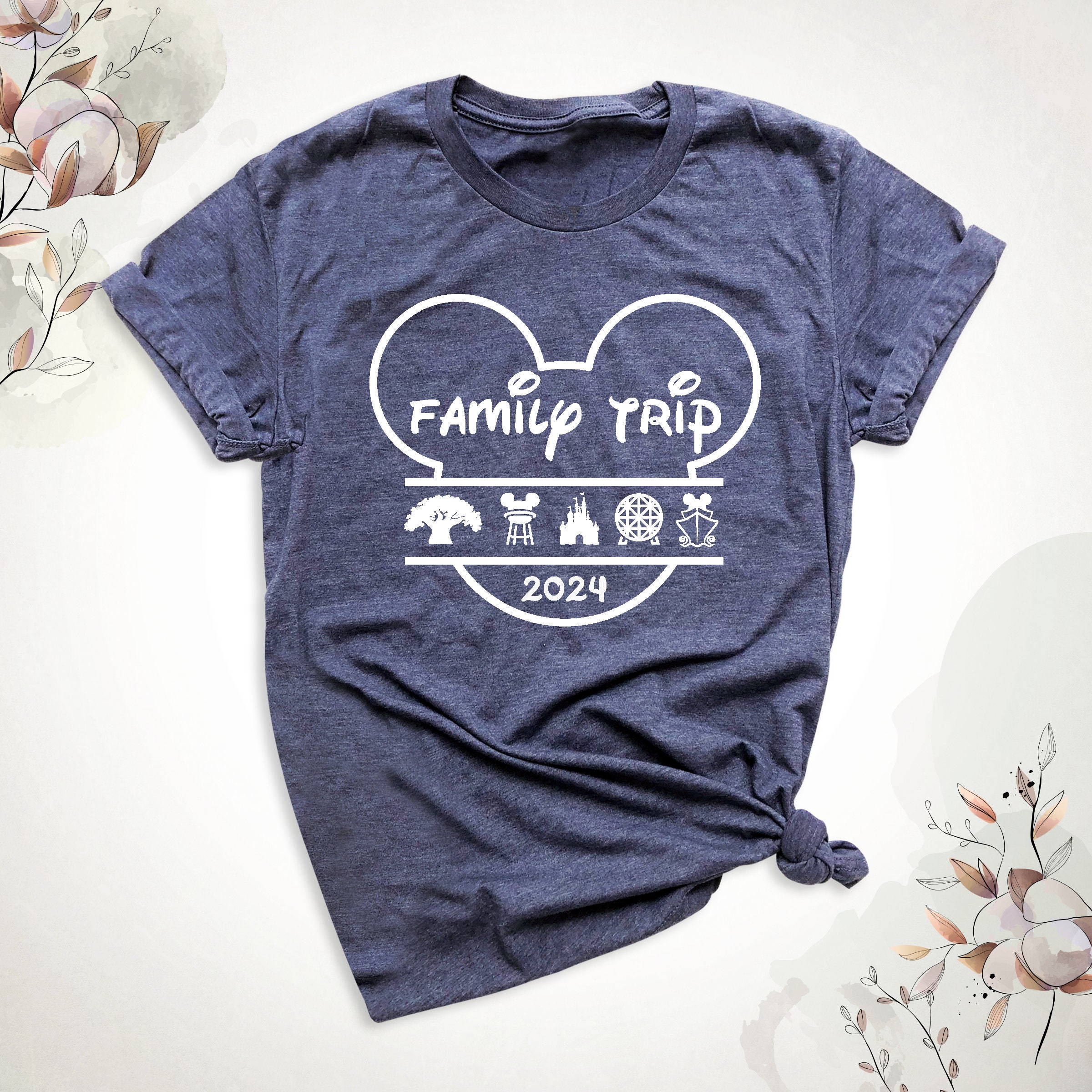 Disney Family Trip 2024 Shirts, Family Disneyland Shirt, Minnie And Mickey 2024 T-Shirt