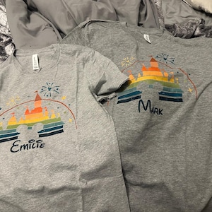 Custom Disney Trip Shirts 2026 Matching Family Vacation Outfit, Personalized Castle Family Tee, Disneyworld Squad T-Shirt, Mommy Daddy Kids image 5