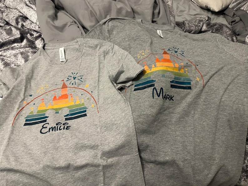 Custom Disney Trip Shirts 2026 Matching Family Vacation Outfit, Personalized Castle Family Tee, Disneyworld Squad T-Shirt, Mommy Daddy Kids image 5