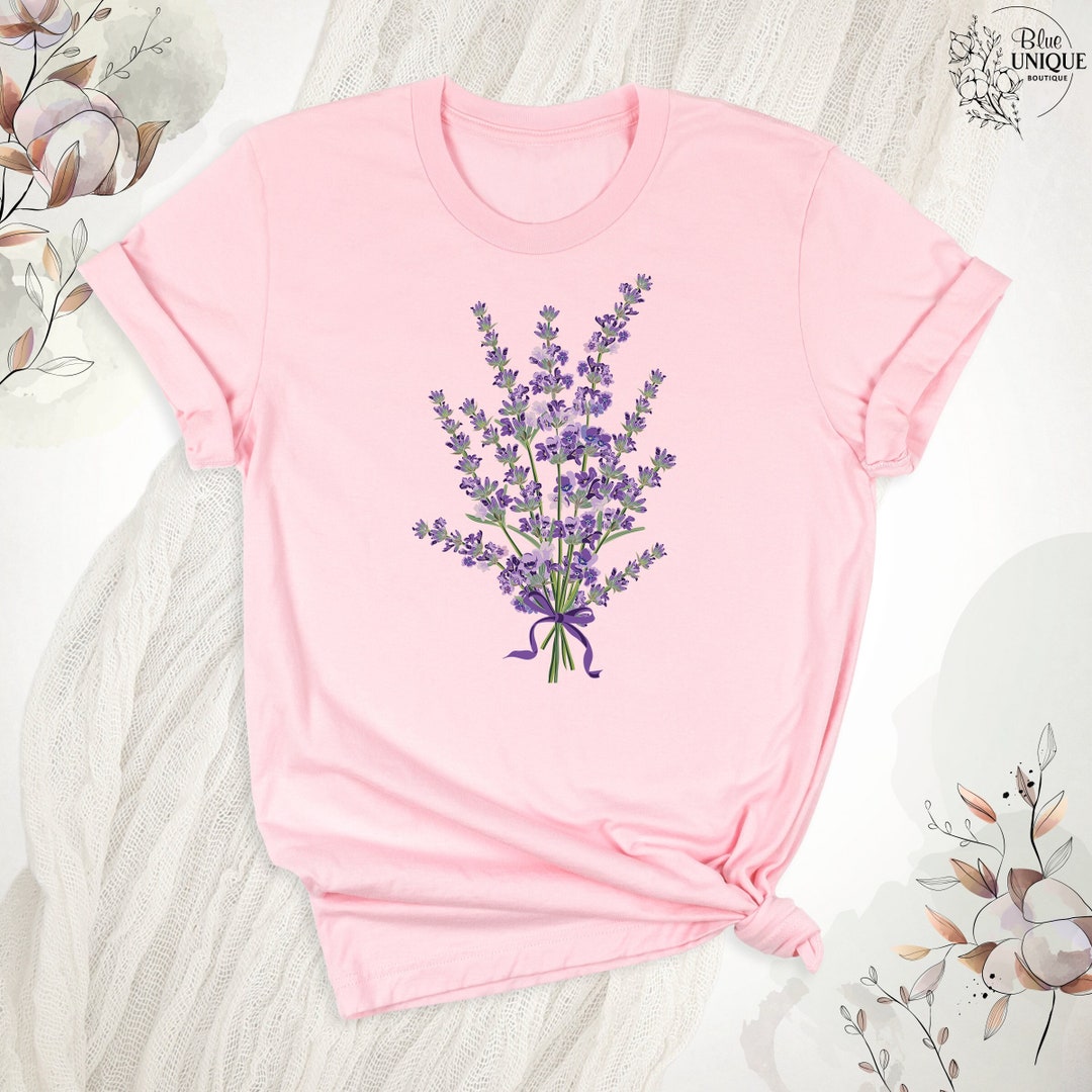 Lavender Graphic Print T-Shirt main image 0