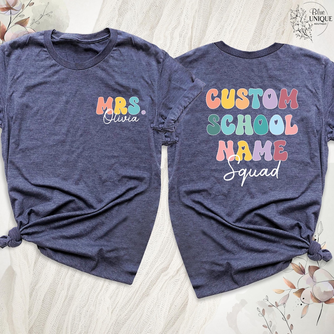 Teacher Shirt School Name, Teacher Staff Shirts, Back to School Shirt, Crew Teacher Shirts