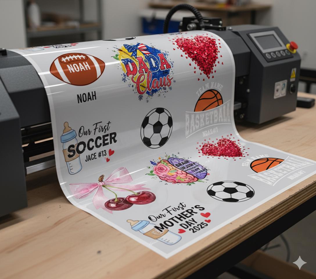 UV DTF Gang Sheet Custom UV Decal Printing, Full Color Premium Transfer ...