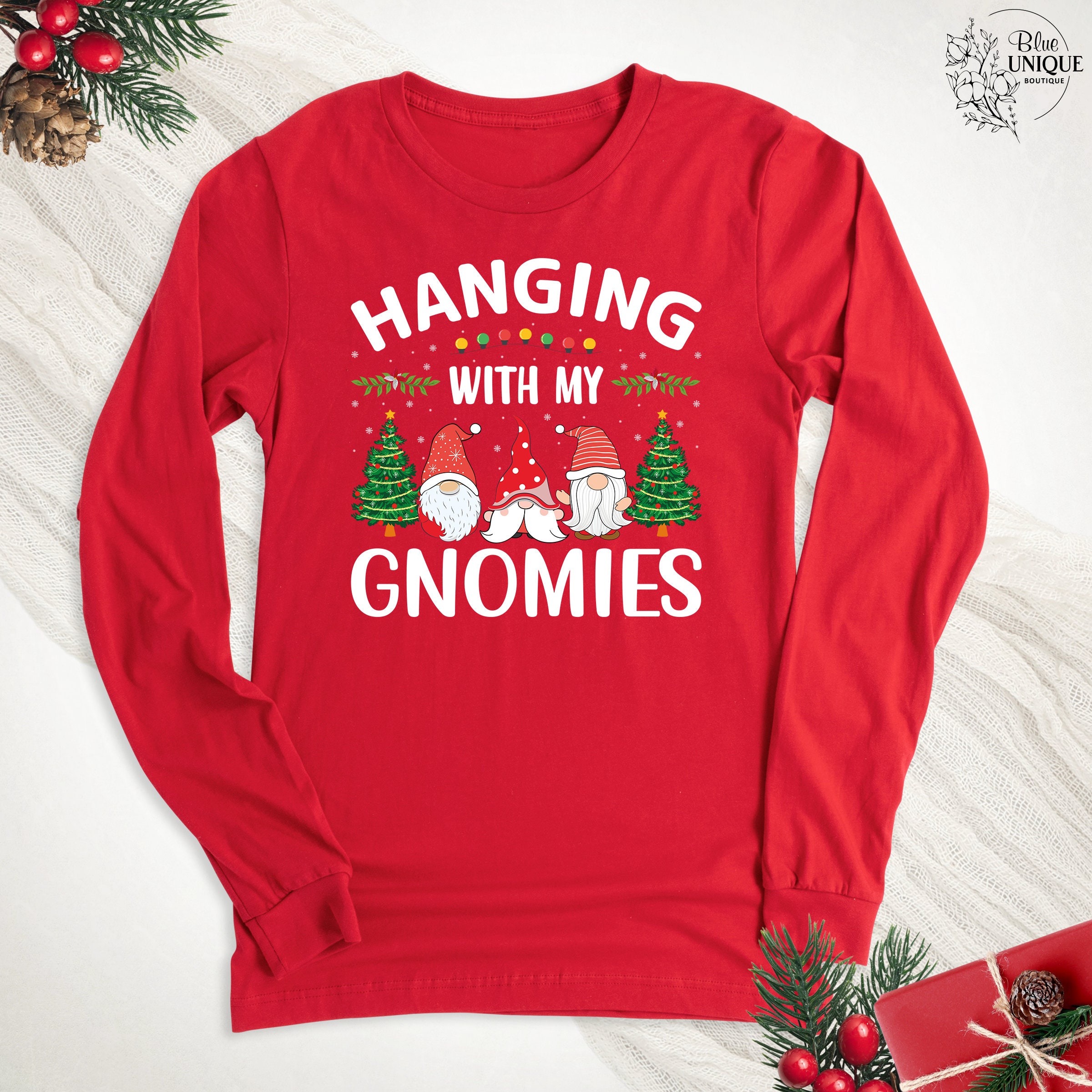 forksy.】オーバーサイズレトロプリントスウェットプルオーバー forksy.│MONO-MART [モノマート] 公式オンラインストア LLHXRUI Hang With My Gnomies スウェットシャツ レディース クリスマス 長袖 プルオーバー シャツ 面白