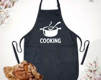 Cooking Bib Aprons For Women Men Chef, Wedding Engagement Couple Apron, Kitchen Apron, Boyfriend Girlfriend Apron, Bridal Shower Apron