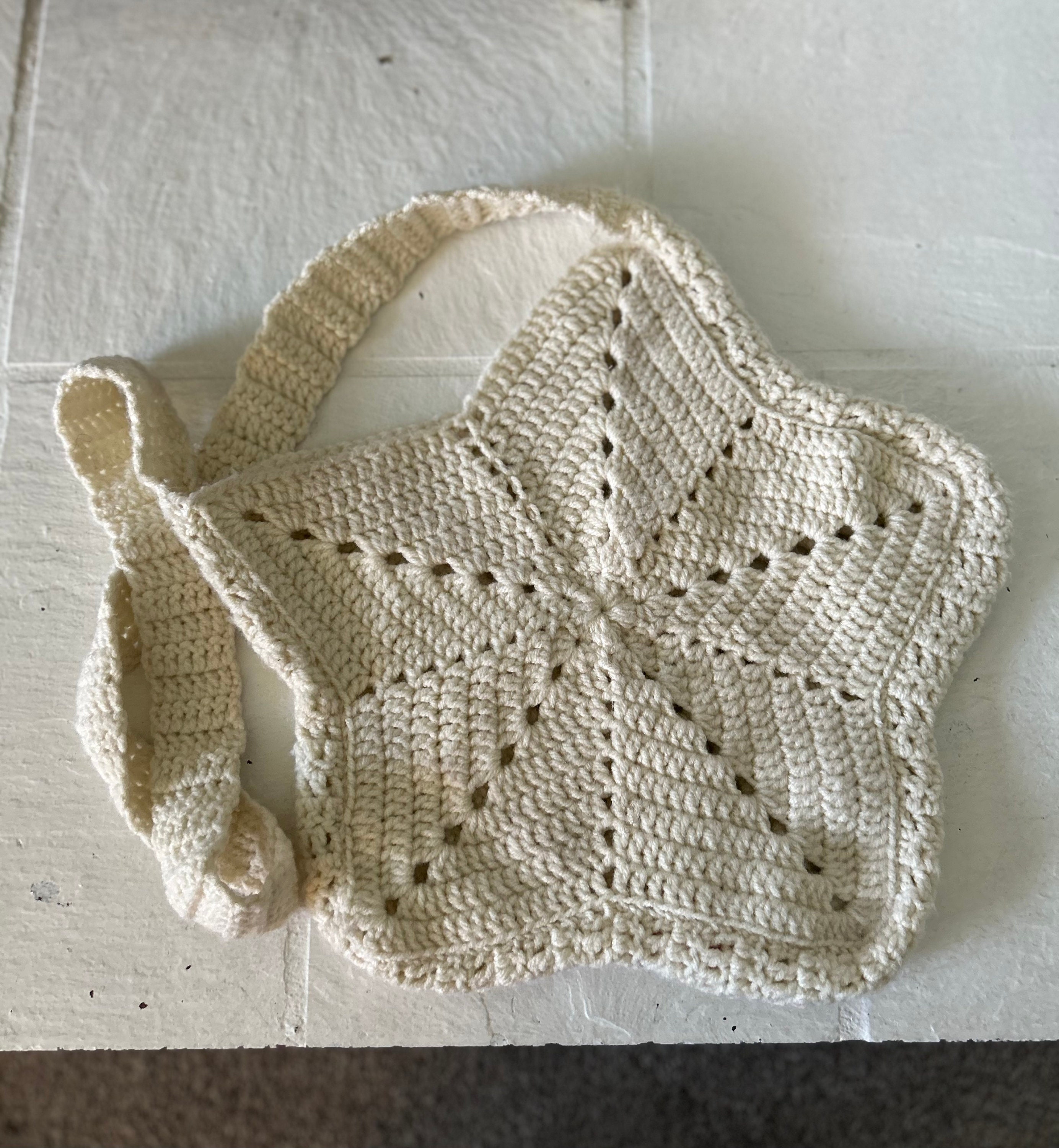 Crochet Star Shaped Tote Bag 