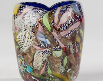 Vintage Murano Glass Vase - Tutti Frutti - AVEM