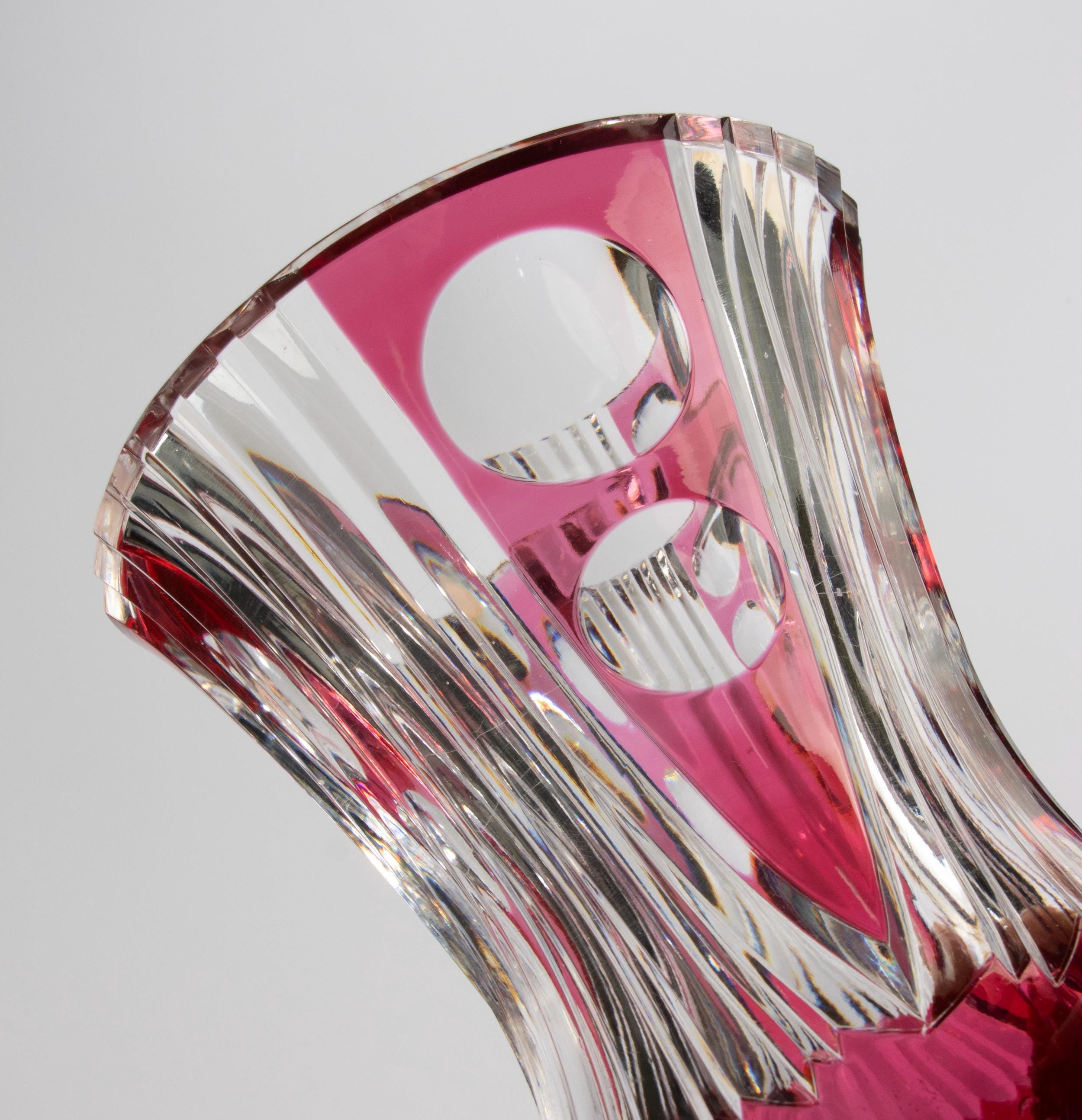 Vase - Val Saint Lambert - Crystal - Etsy