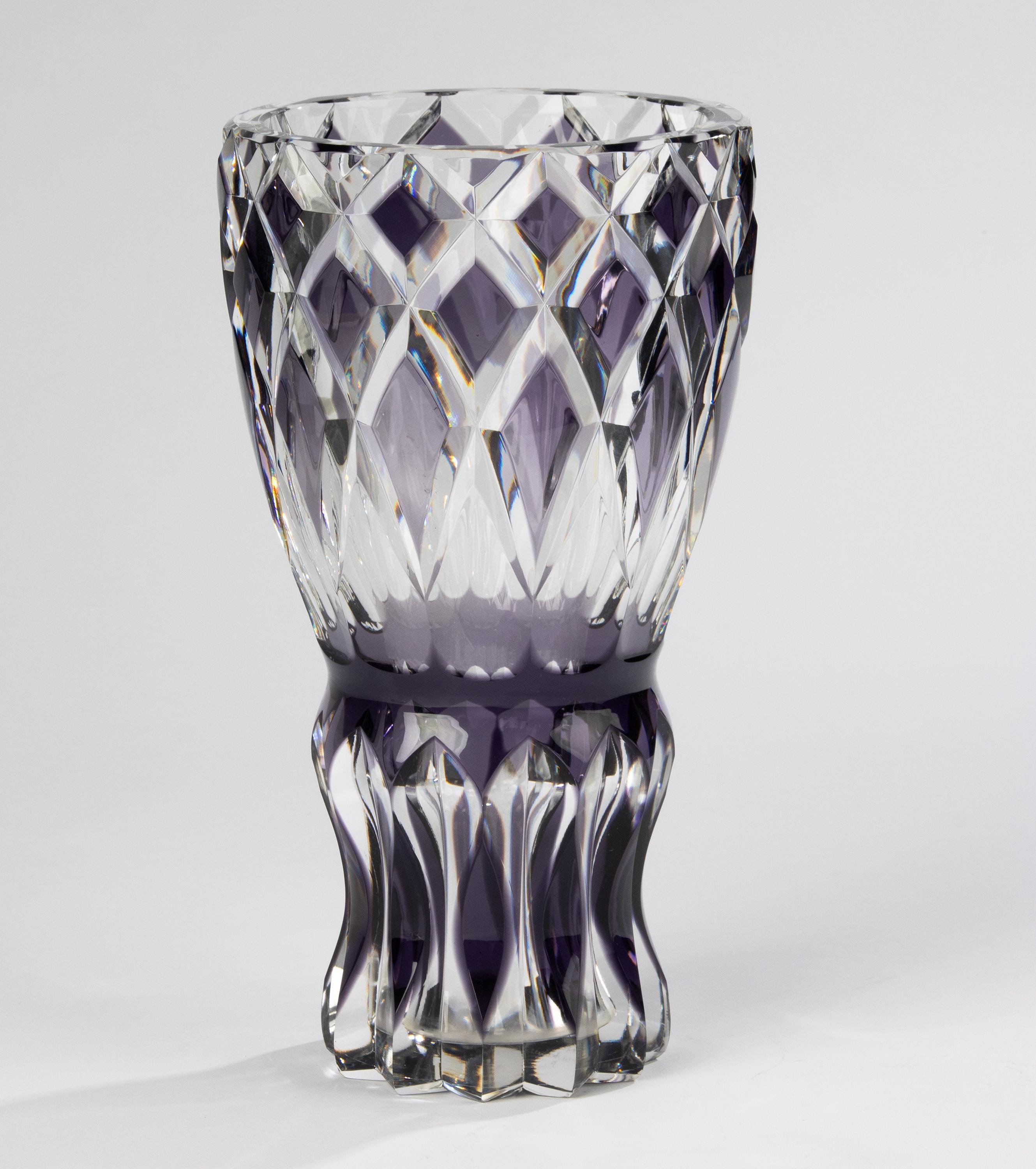 Large Crystal Vase - Val Saint Lambert