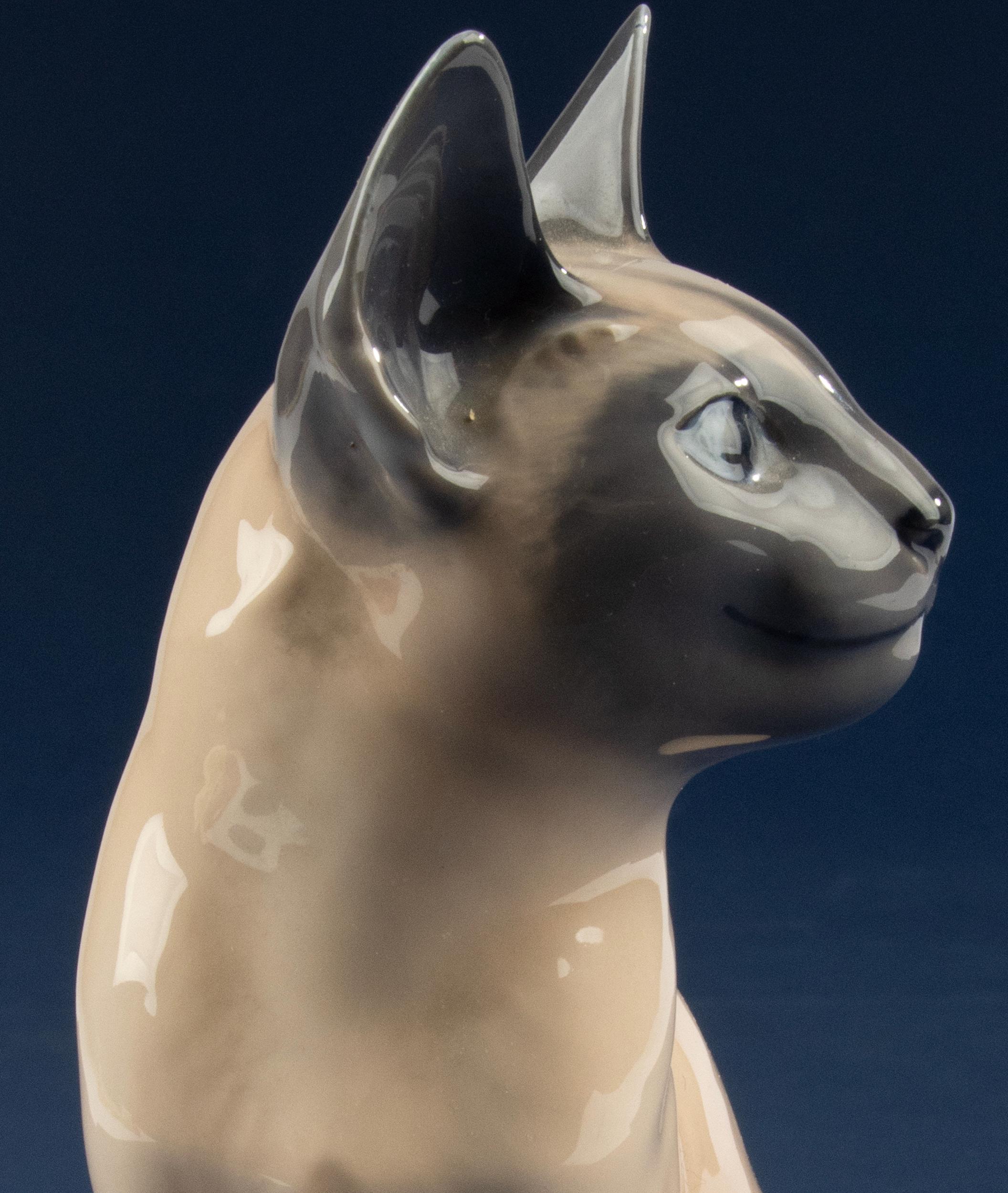Figurine - Siamese Cat - Royal Copenhagen - Model 3281 - Etsy