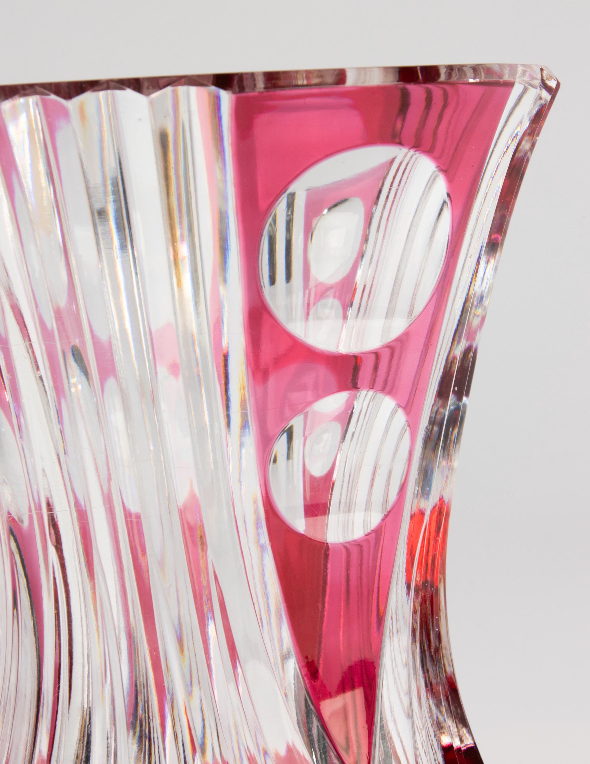 Vase - Val Saint Lambert - Crystal - Etsy
