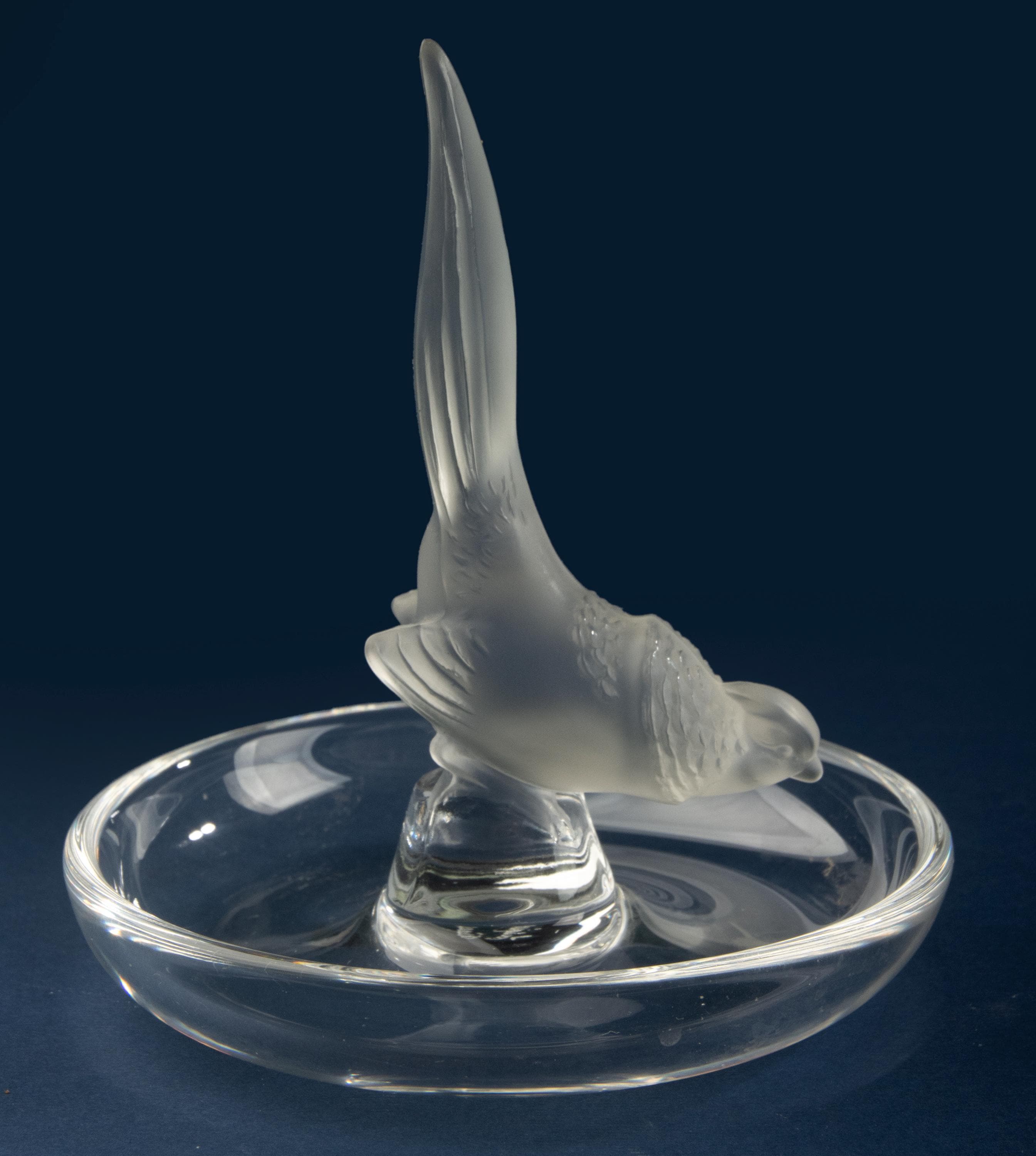 Glass bird bowl lalique - Etsy 日本