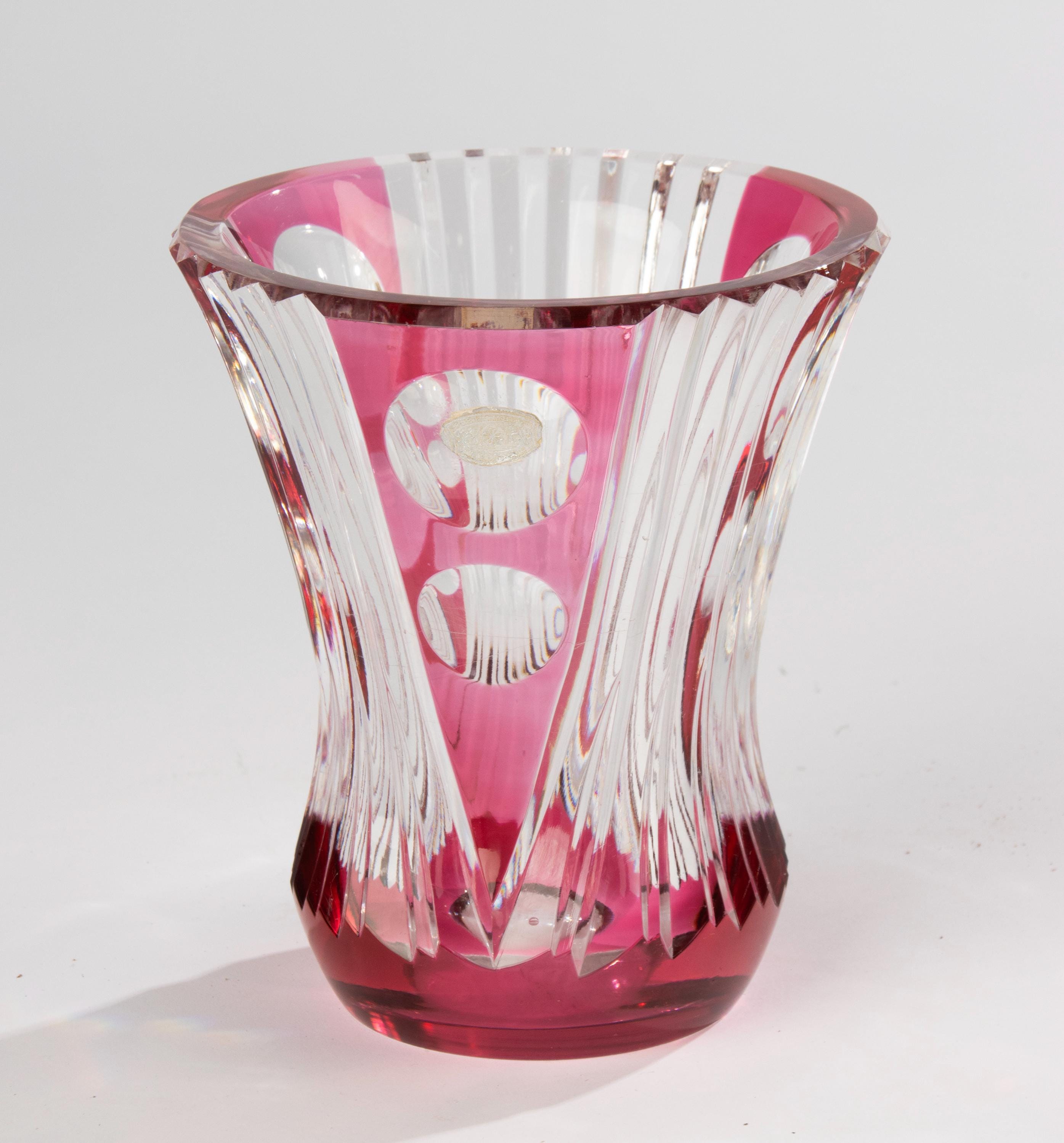 Vase - Val Saint Lambert - Crystal - Etsy Israel