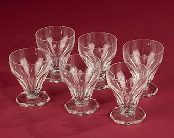 6 Crystal Roemer Glasses Val Saint Lambert « Osram» - Etsy