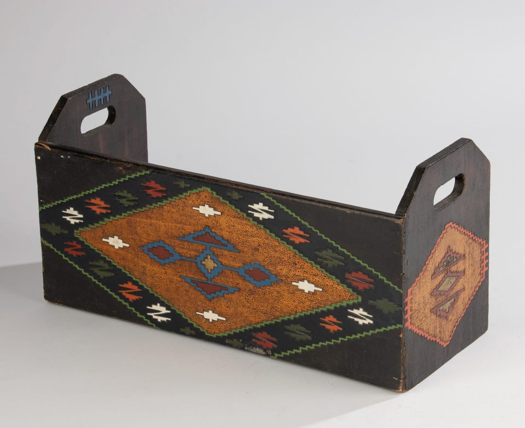 Vintage Book Rack - Wood - Native Style - Etsy